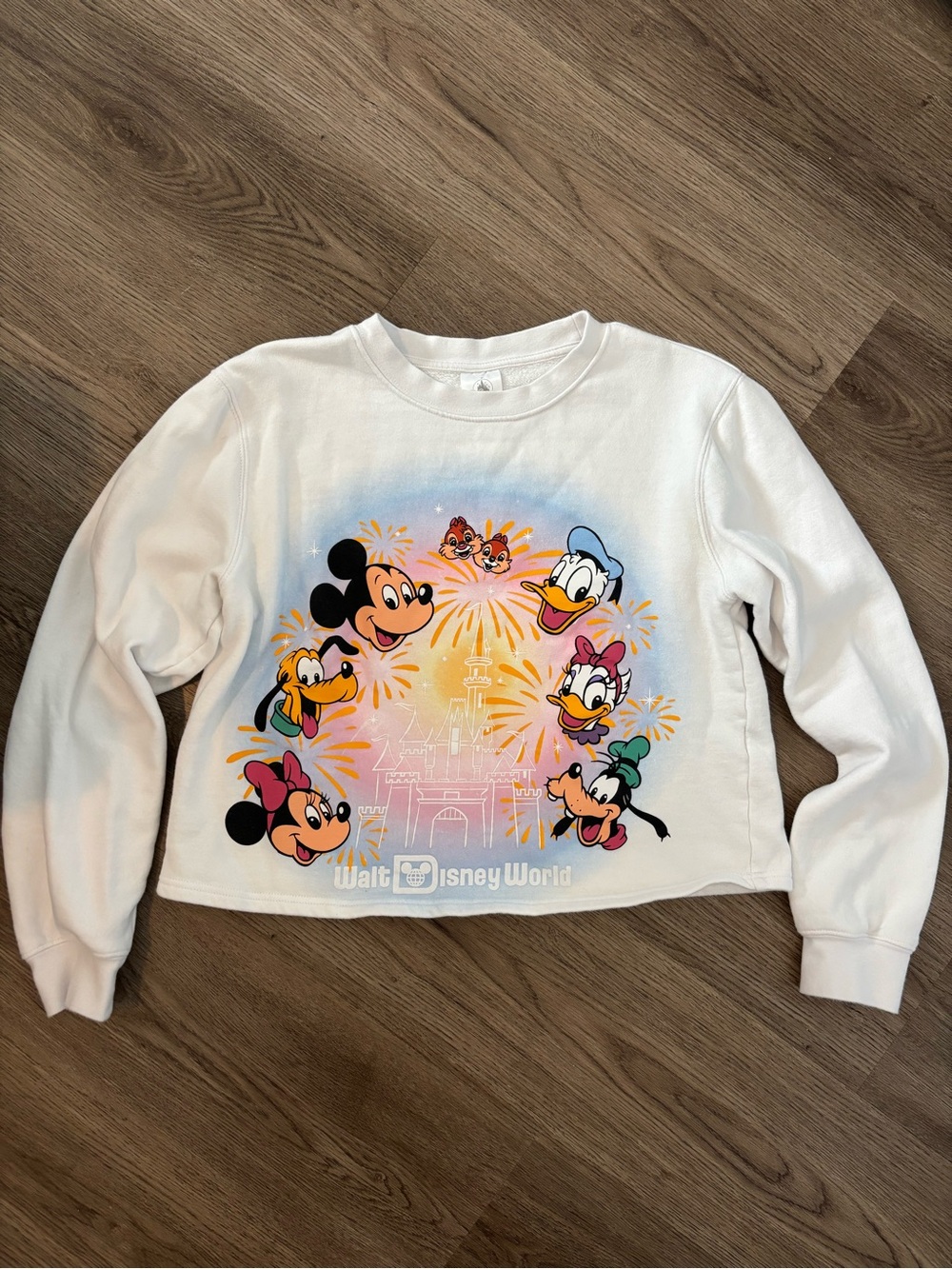 Walt Disney World Mickey Mouse & Friends Fantasyland Castle Cropped Sweatshirt